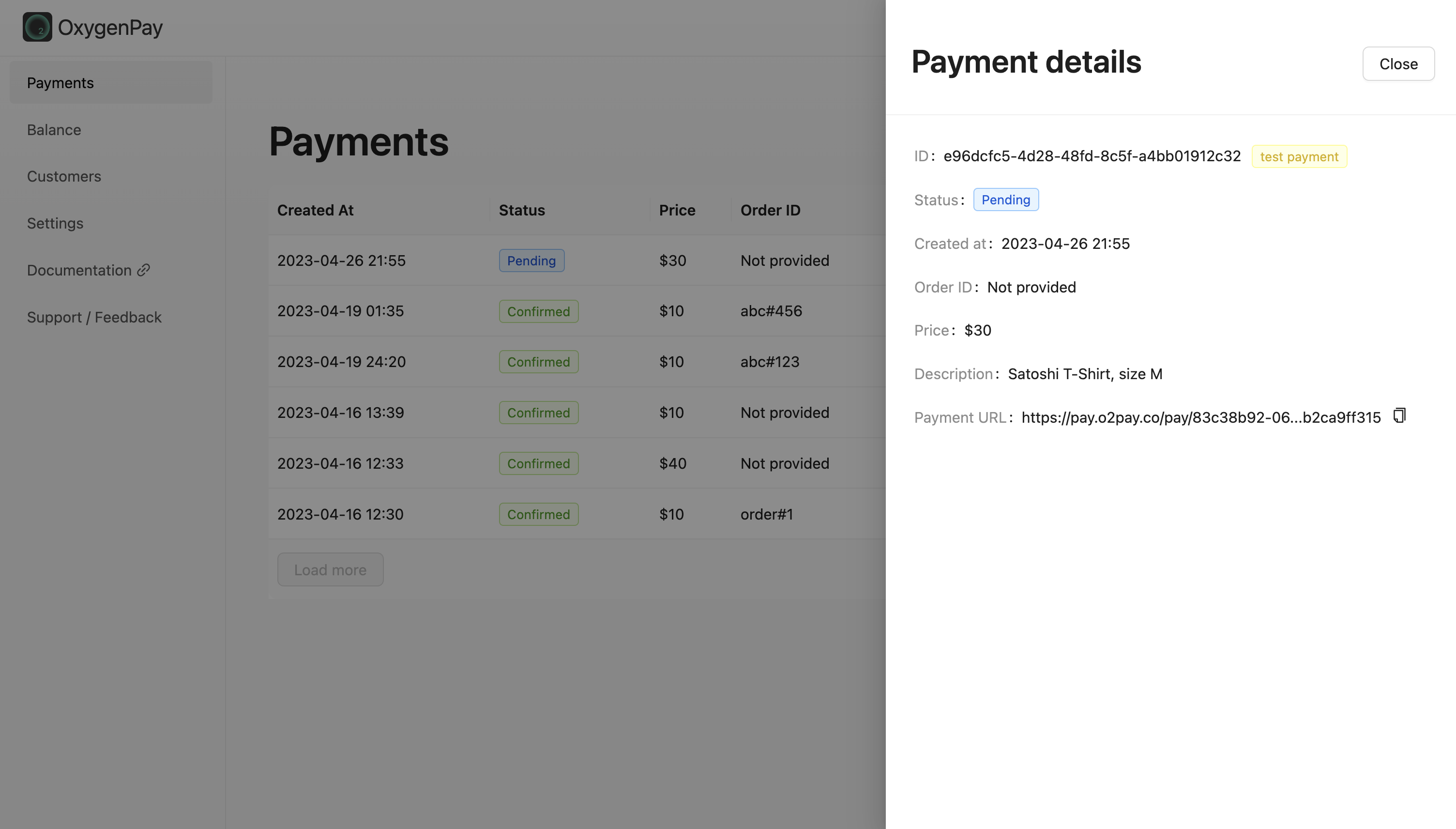 Payment Details